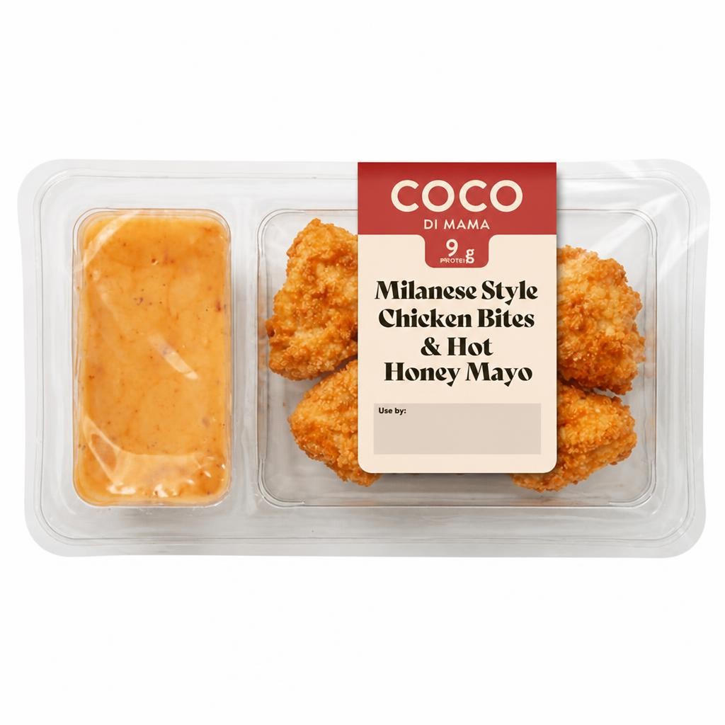 Coco di Mama 68g Milanese Style Chicken Bites & Hot Honey Mayo