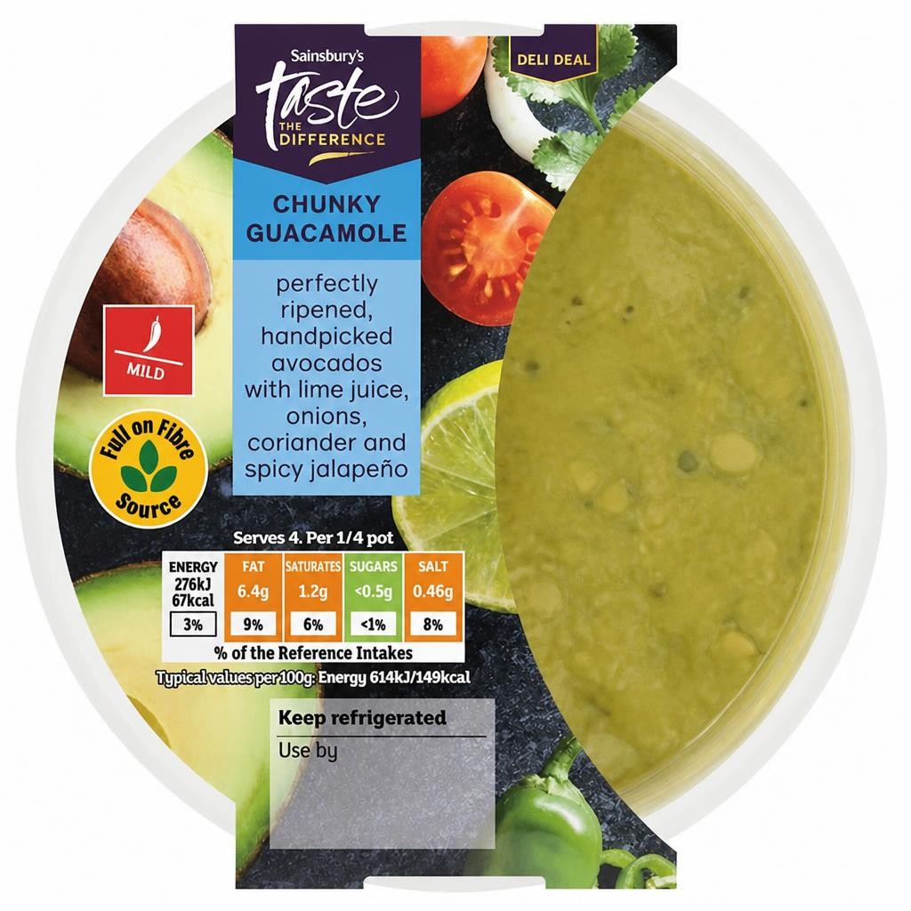 Sainsbury's 180g Guacamole Dip, Taste the Difference