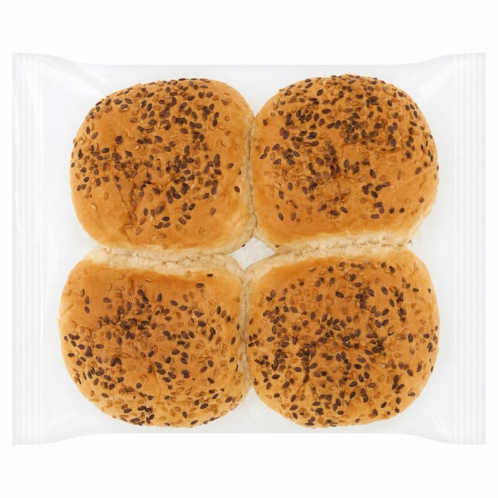 Sainsbury's 4 Linseed Topped Milk Rolls