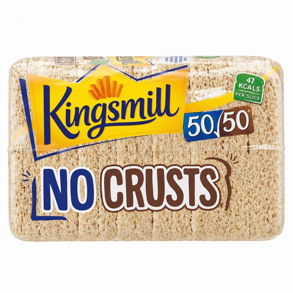 Kingsmill 400g No Crusts 50/50 Crustless Bread