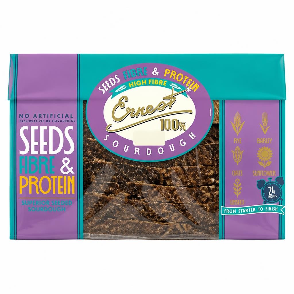 Ernest 100% 450g Seeds Fibre & Protein Sourdough Bread