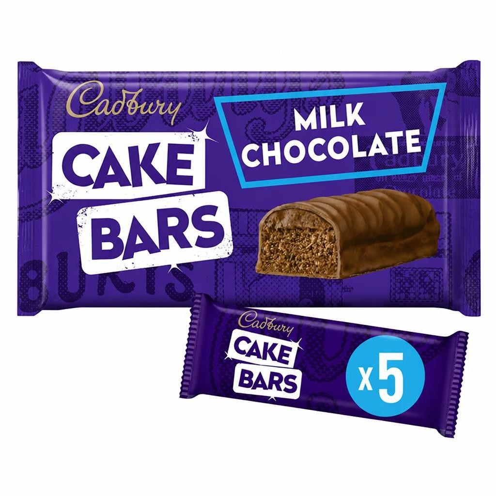 Cadbury 5 x Milk Chocolate Cake Bars
