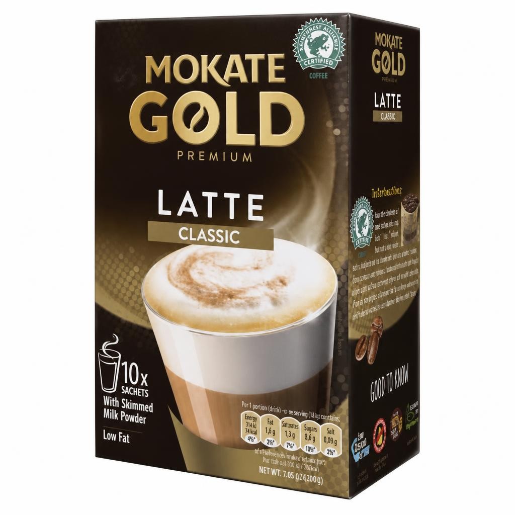 Mokate Gold Premium Latte 10 Pack 140g | Gold | 3 - Gold | Gold Premium Latte | 3