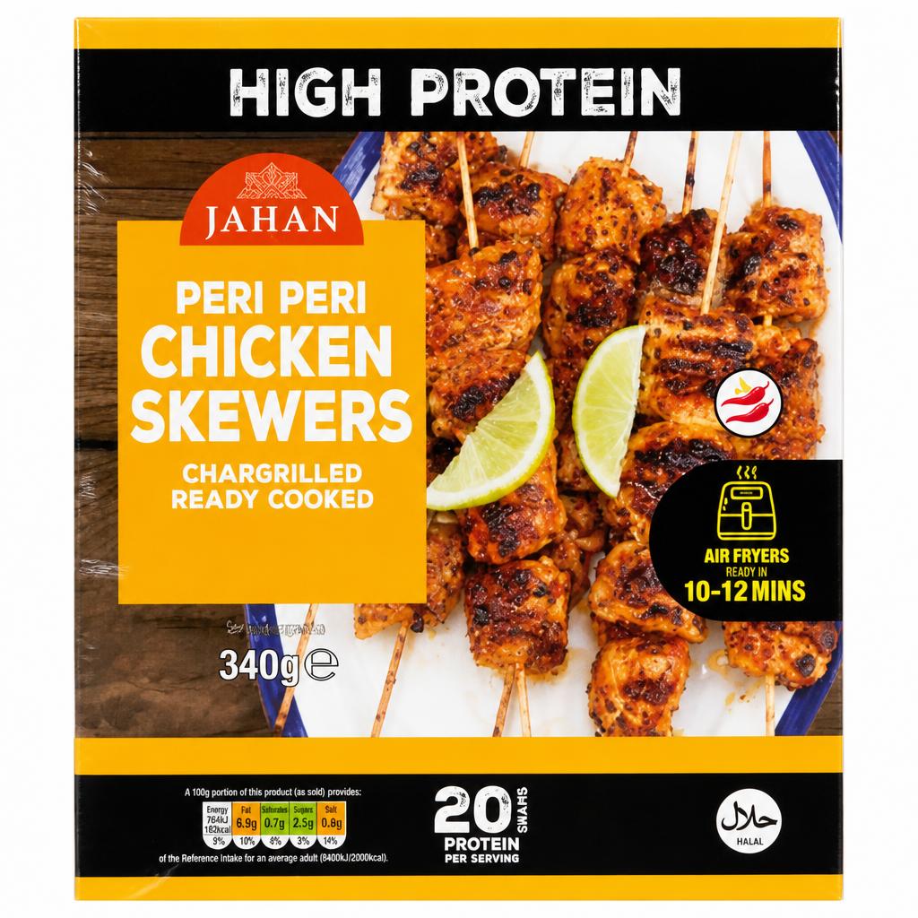 Jahan Peri Peri Chicken Skewers 340g