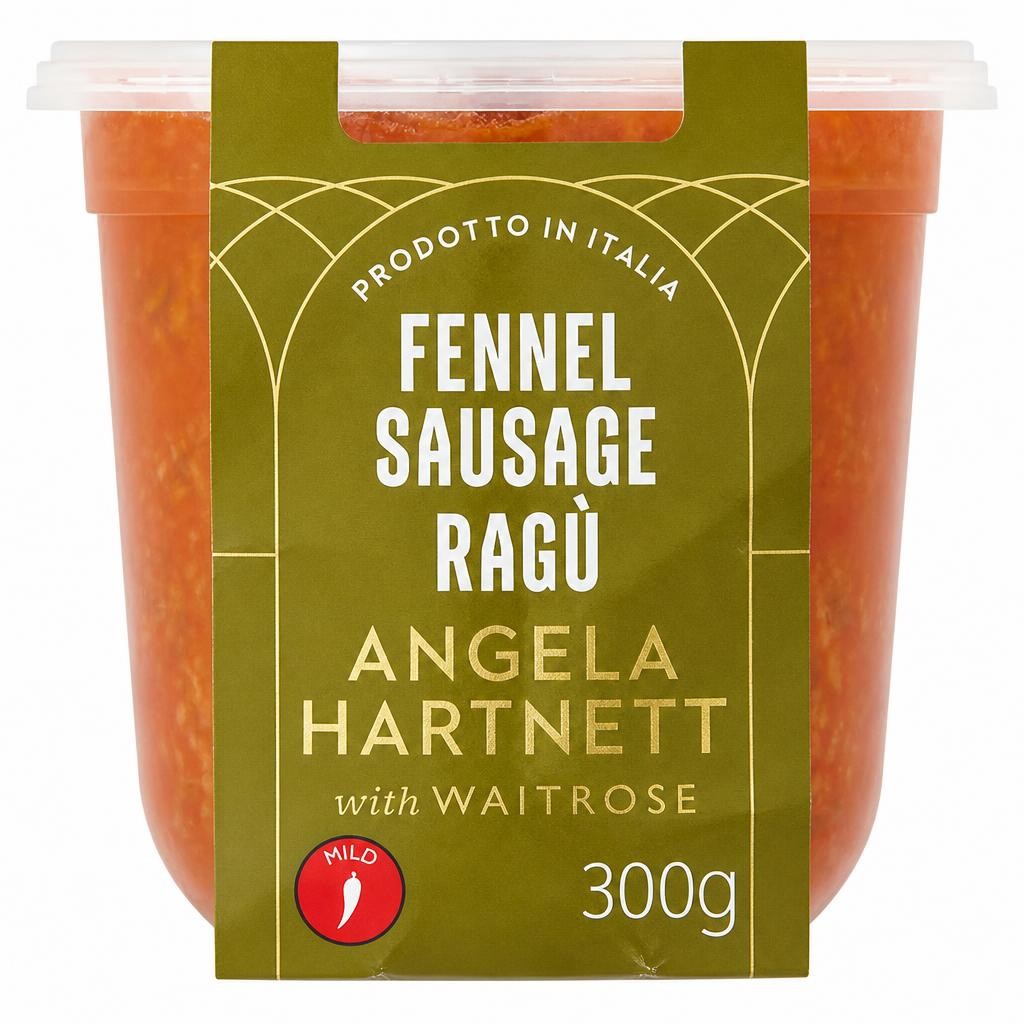 Angela Hartnett with Waitrose Fennel Sausage Ragu