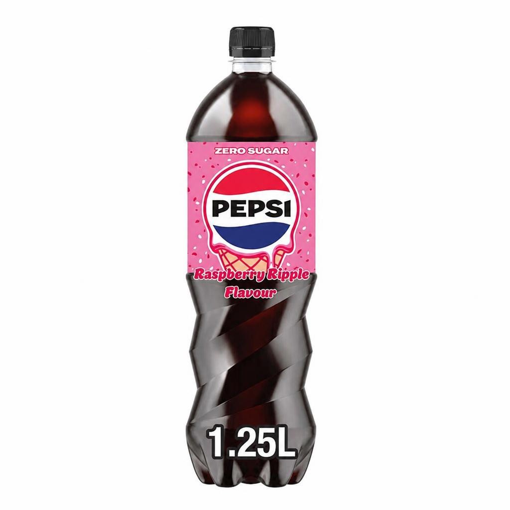 Pepsi Zero Sugar Raspberry Ripple Flavour 1.25L