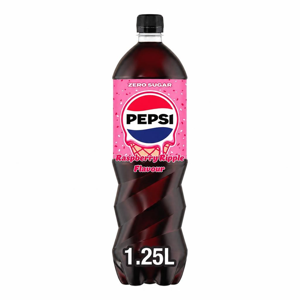 Pepsi Zero Sugar Raspberry Ripple Flavour 1.25L