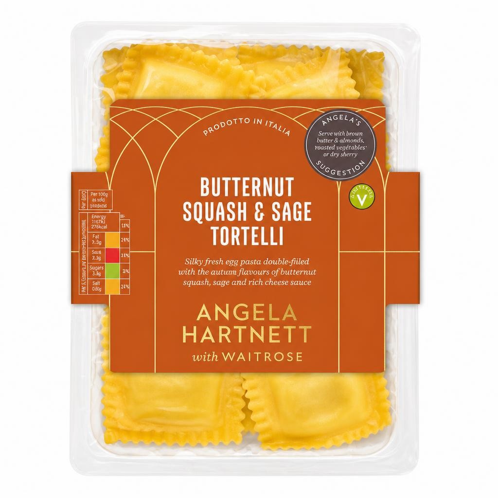 Angela Hartnett with Waitrose Butternut Squash & Sage Tortelli