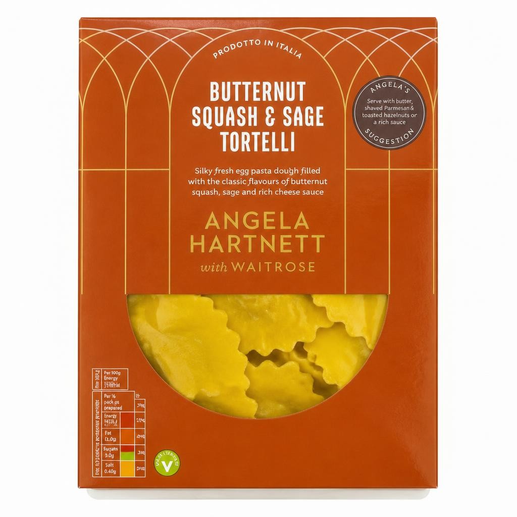Angela Hartnett with Waitrose Butternut Squash & Sage Tortelli