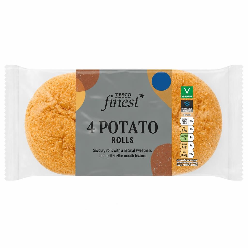 Tesco Finest 4 Potato Rolls