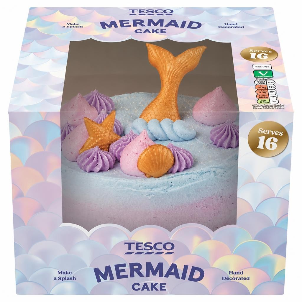 TESCO MERMAID CAKE