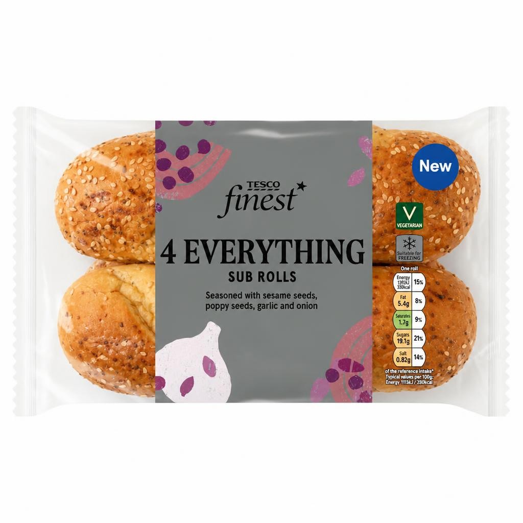 Tesco Finest 4 Everything Sub Rolls