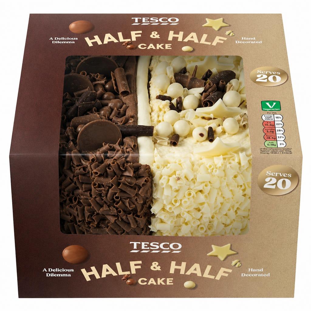 Tesco Half & Half Cake