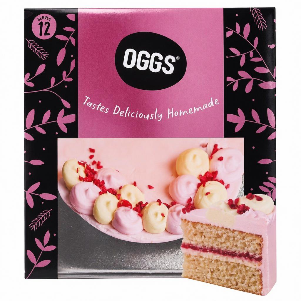 OGGS Rhubarb & Custard Celebration Cake