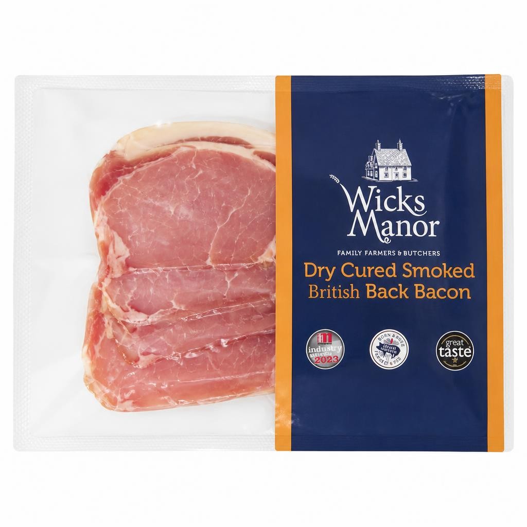 Wicks Manor Smoked Back Bacon 200G (L)