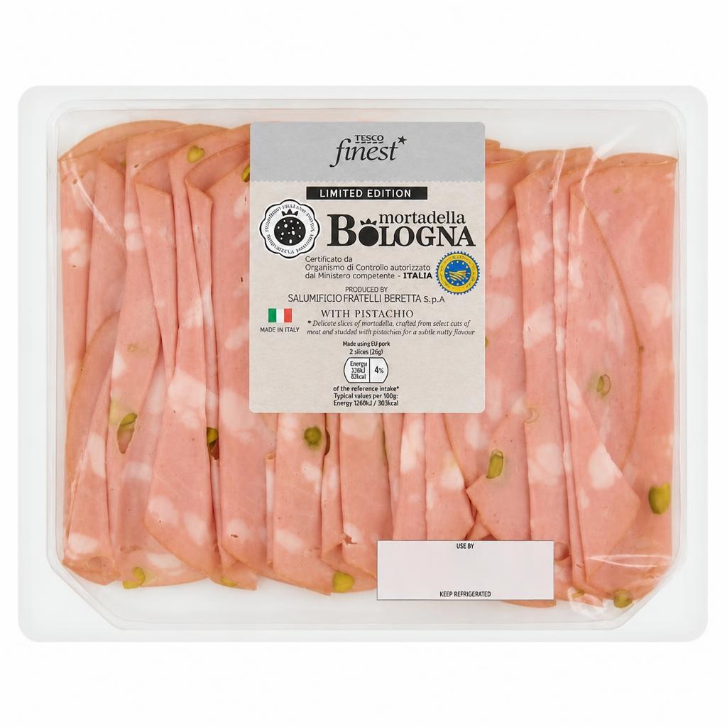 Tesco Finest Mortadella Bologna With Pistachio 130g