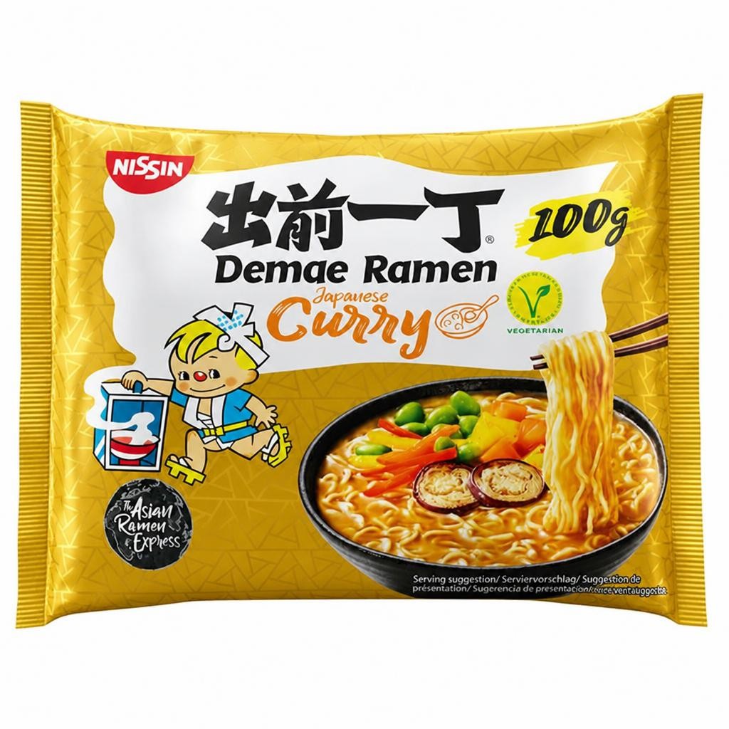 Nissin 100g Demae Ramen Japanese Curry Instant Noodles
