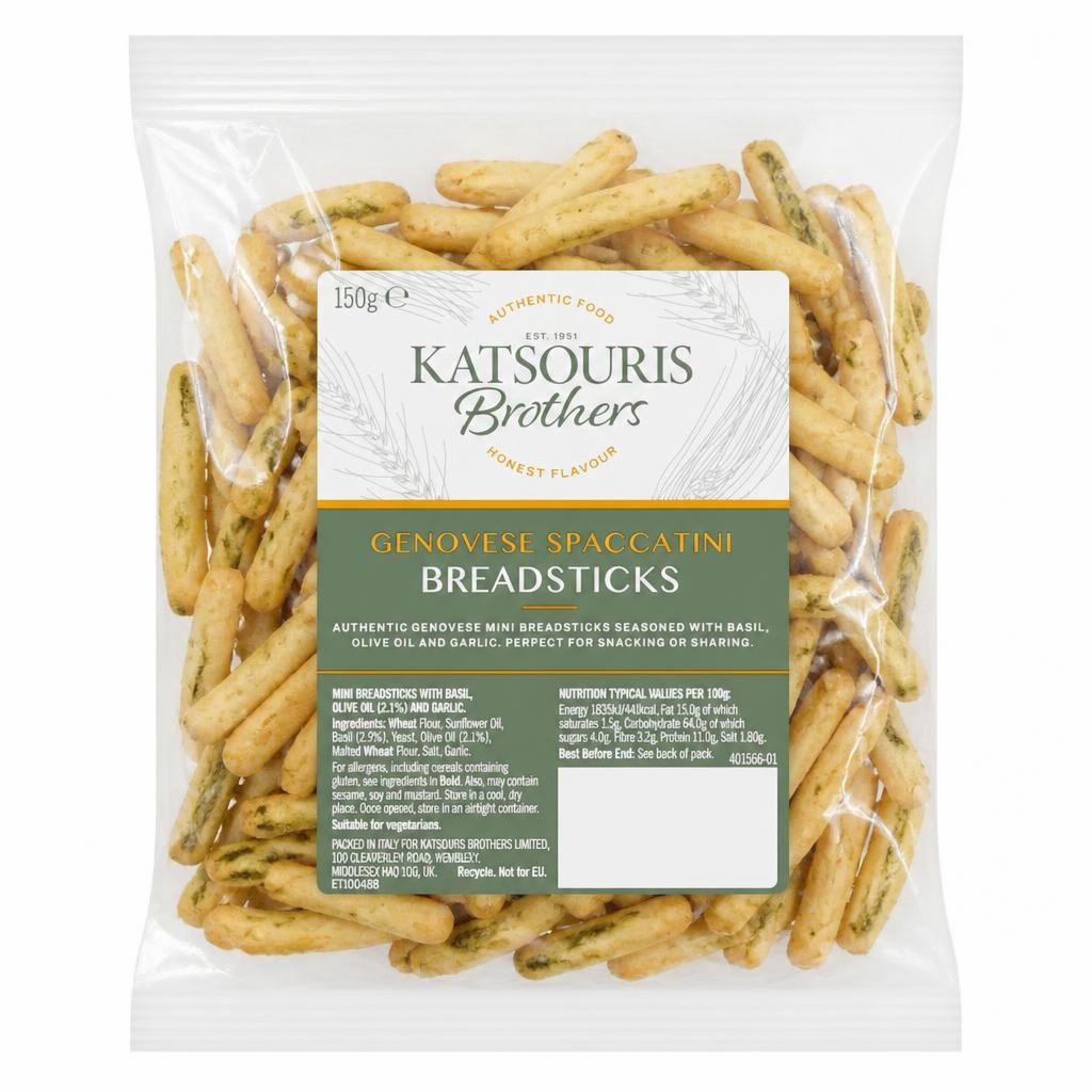 Katsouris Brothers Genovese Spaccatini Breadsticks 150g