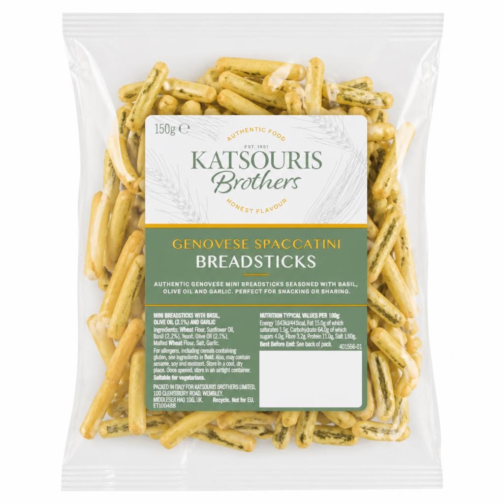 Katsouris Brothers Genovese Spaccatini Breadsticks 150g