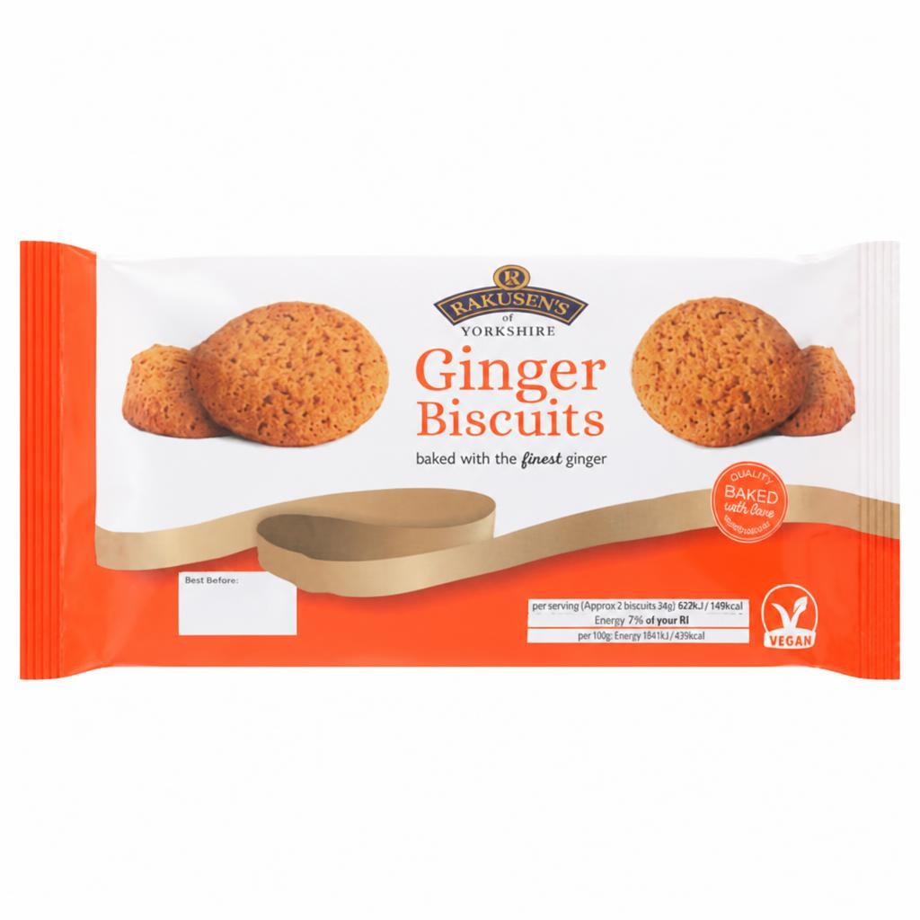 Rakusen's of Yorkshire 150g Ginger Biscuits