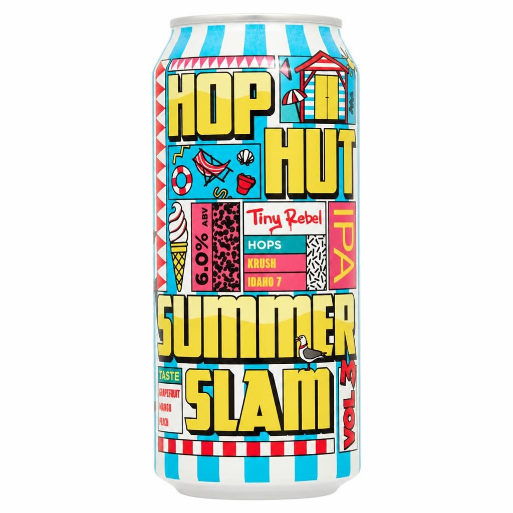 Tiny Rebel 440ml Hop Hut Summer Slam IPA Beer Can