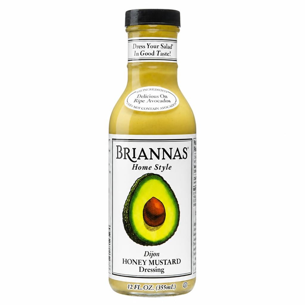 Briannas 355ml Home Style Dijon Honey Mustard Dressing