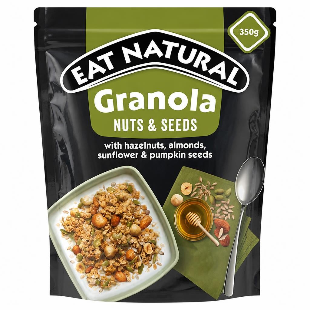 Eat Natural Classic Nuts & Seeds Granola Breakfast Cereal 350g
