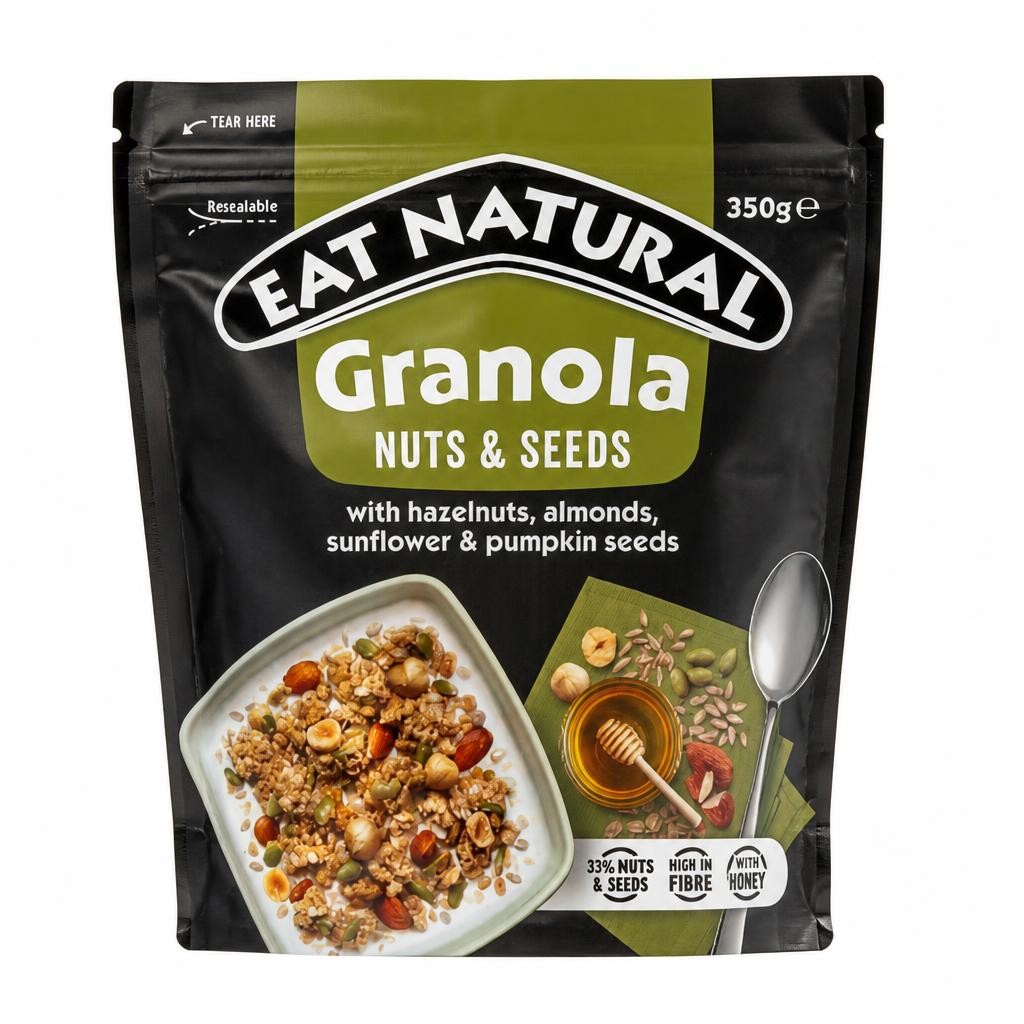 Eat Natural Classic Nuts & Seeds Granola Breakfast Cereal 350g