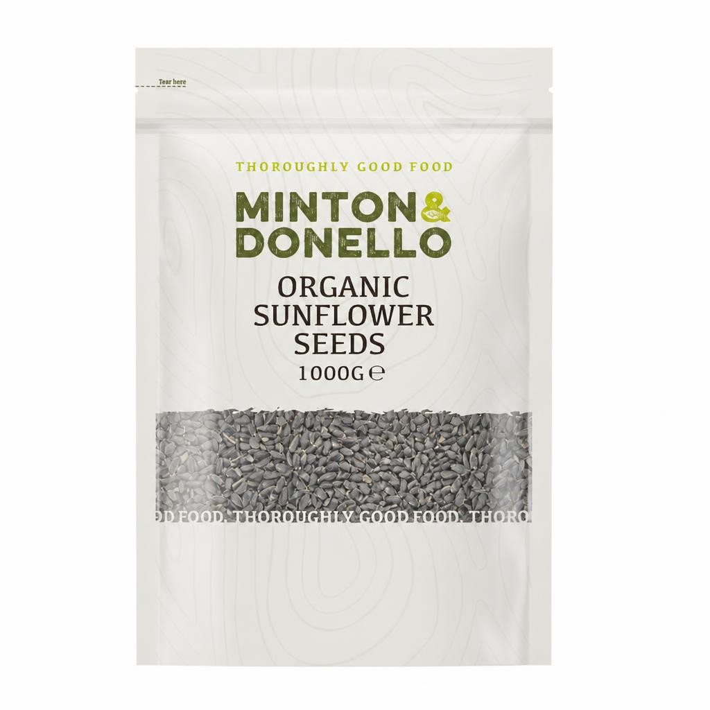 Minton & Donello Organic Sunflower Seeds 6 x 1Kg