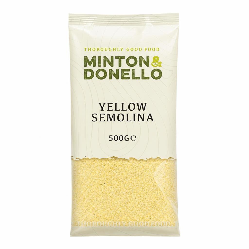 Minton & Donello Yellow Semolina 6 x 500g | White