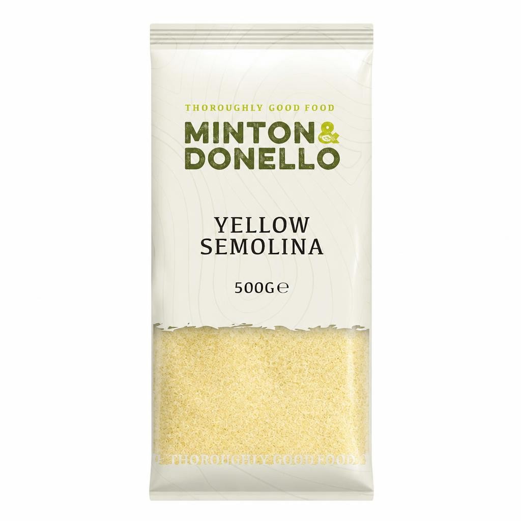 Minton & Donello Yellow Semolina 6 x 500g | White