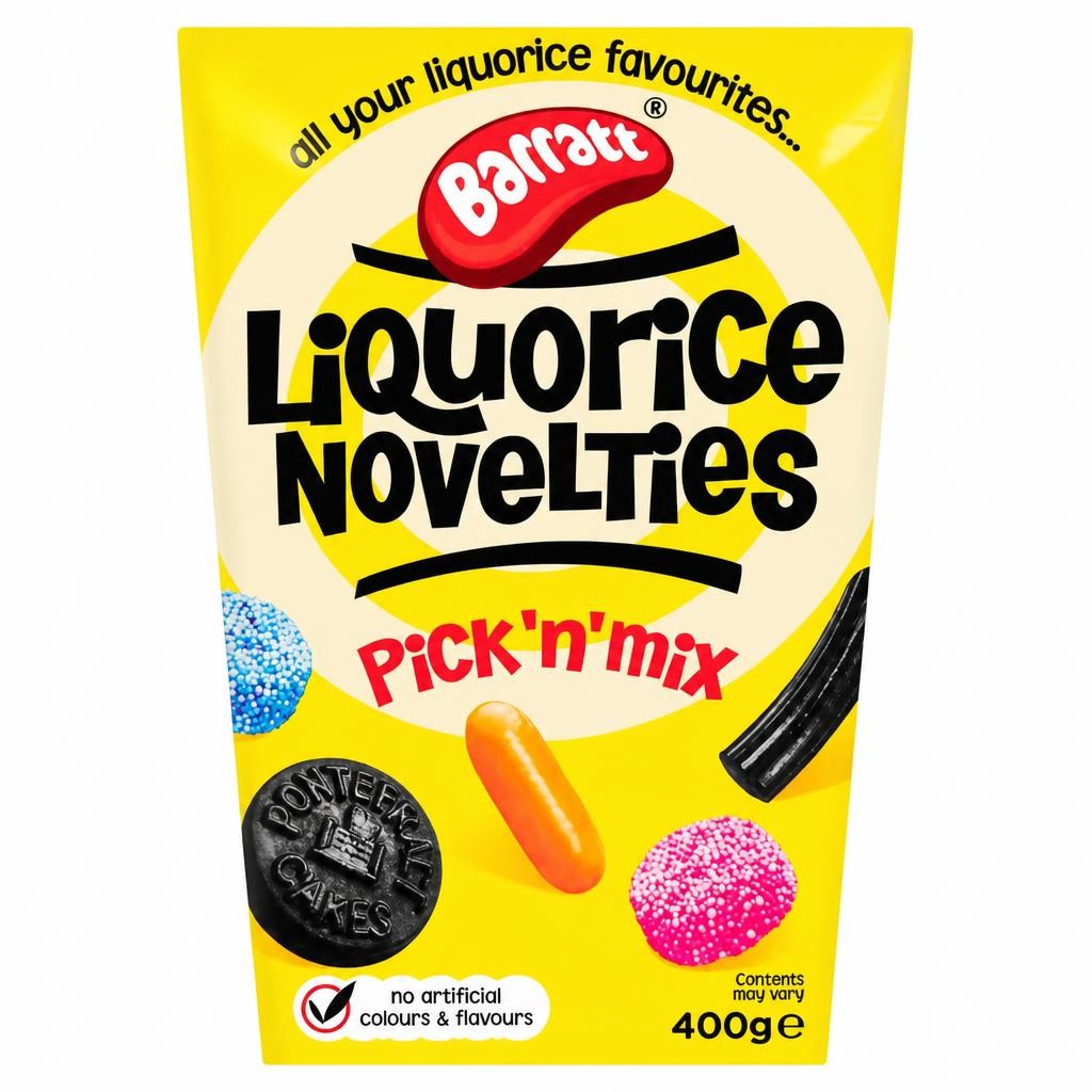 Barratt Pick 'n' Mix Liquorice Novelties 400g