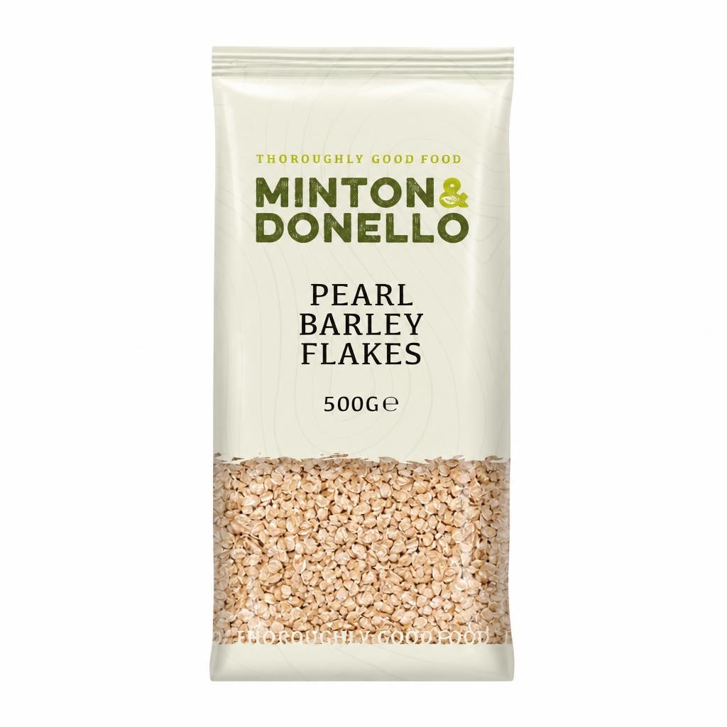 Minton & Donello Pearl Barley Flakes 6 x 500g