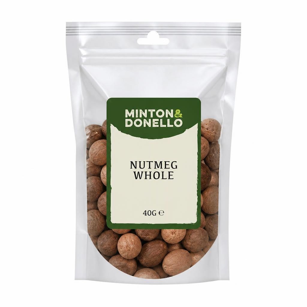 Minton & Donello Nutmeg Whole 10 x 40g