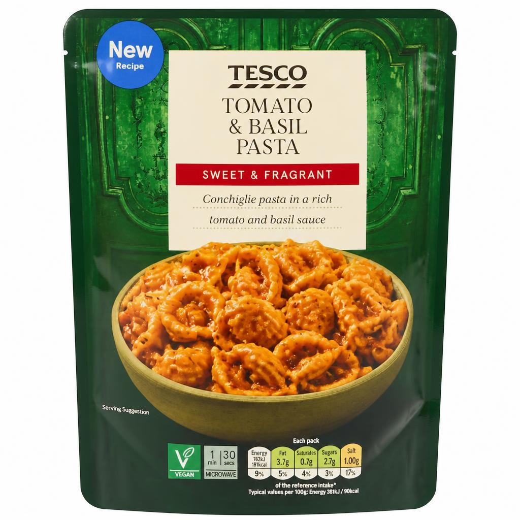 Tesco Tomato and Basil Pasta 200g