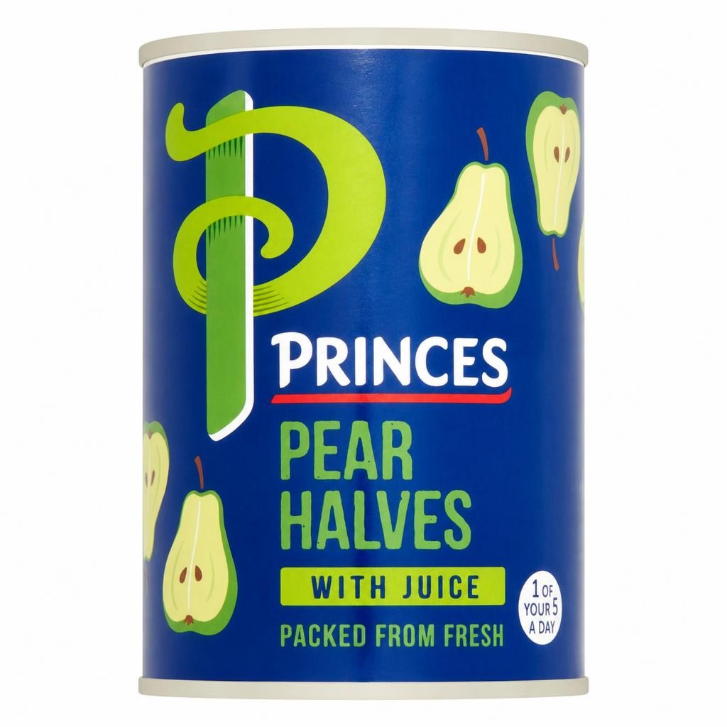 Princes Pear Halves With Juice 410G
