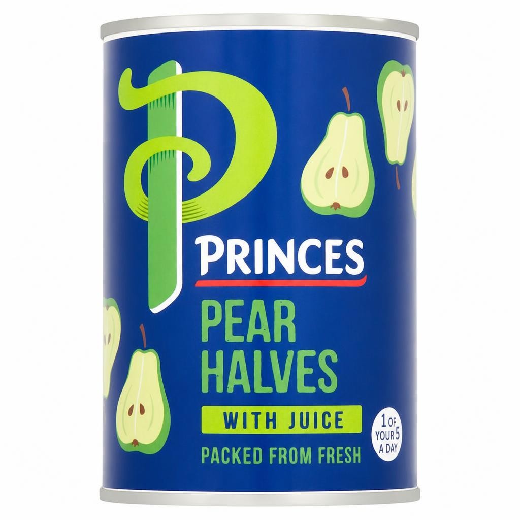 Princes Pear Halves With Juice 410G