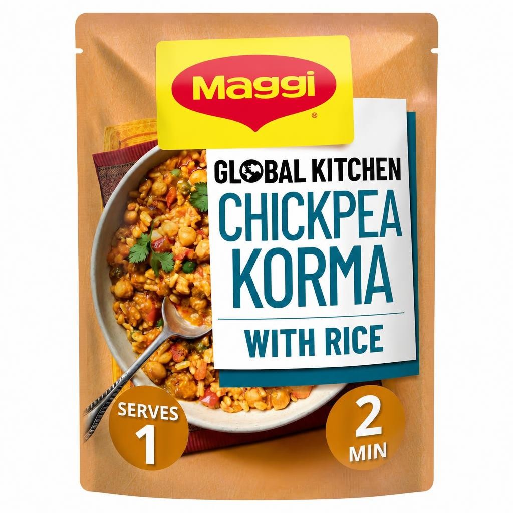 Maggi Global Kitchen Chickpea Korma with Rice Ready Meal 260g