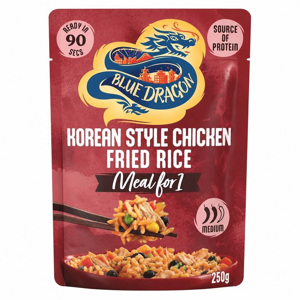 Blue Dragon Korean Style Chicken Fried Rice Ready Meal 250g
