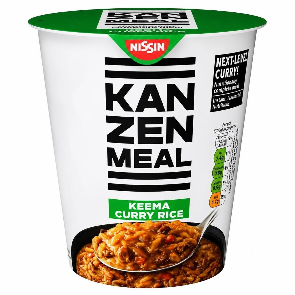Nissin Kanzen Meal Keema Curry Rice Pot 107g