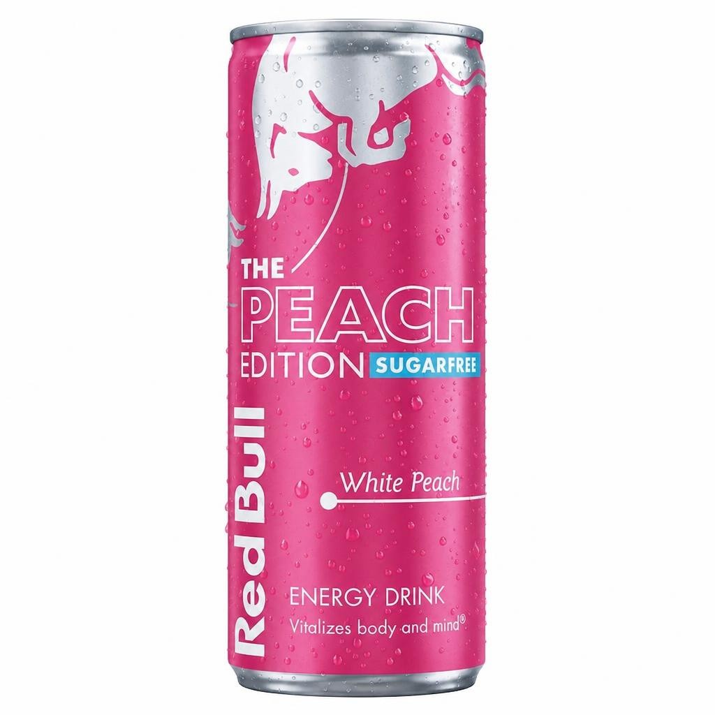 Red Bull The Peach Edition Sugar Free White Peach Energy Drink 250ml