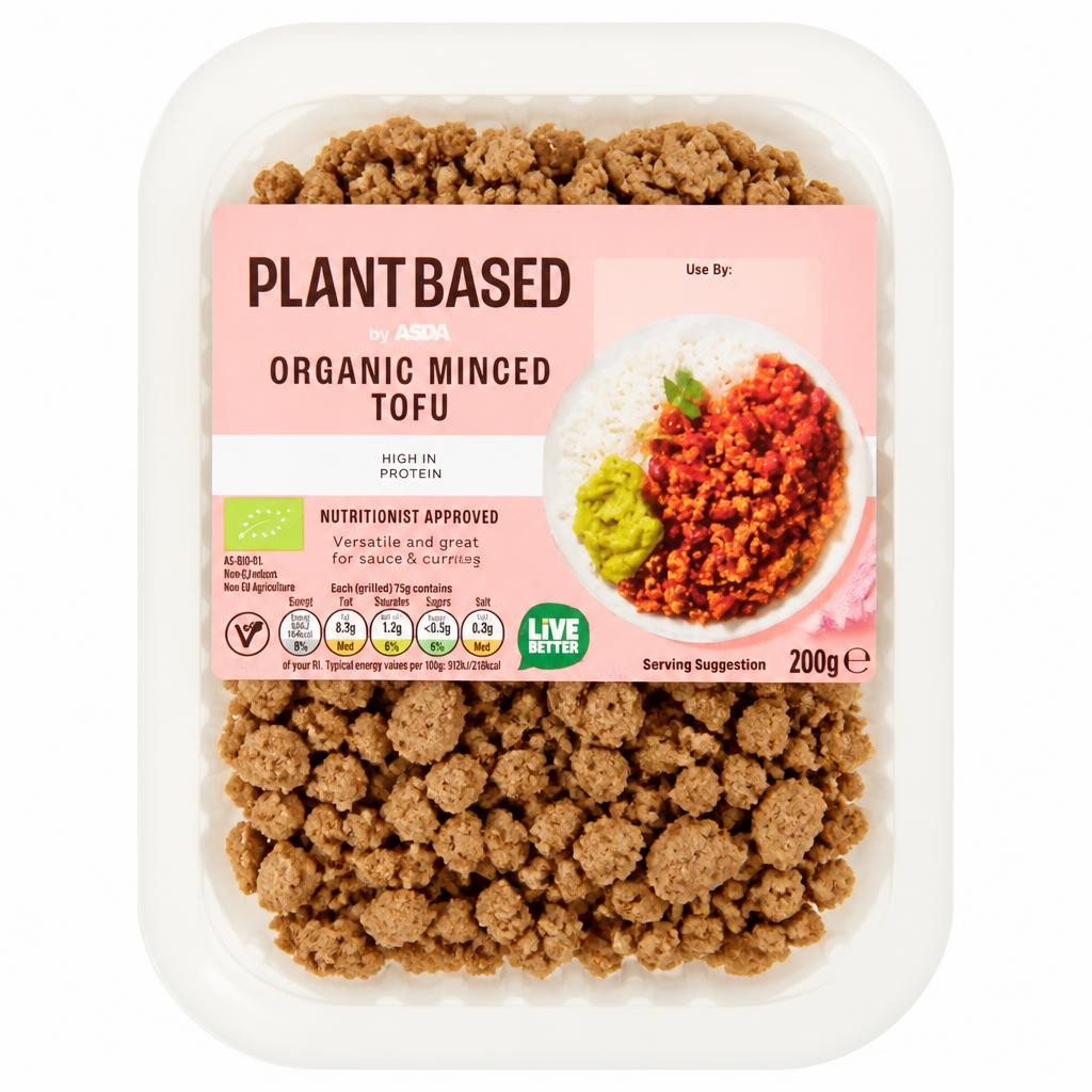Plant Based by ASDA Organic Minced Tofu 200g