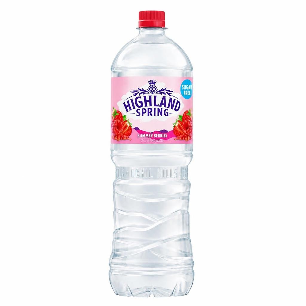 Highland Spring Sugar Free Summer Berries Still Spring Water 1.25 Litre