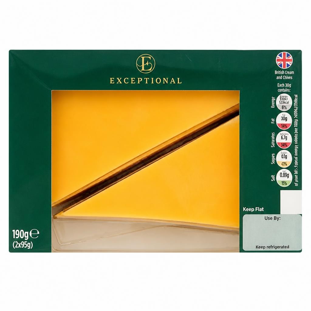 Exceptional by ASDA Exceptional by  Lemon & Mascarpone Cheesecake Slices 190g (2 x 95g)