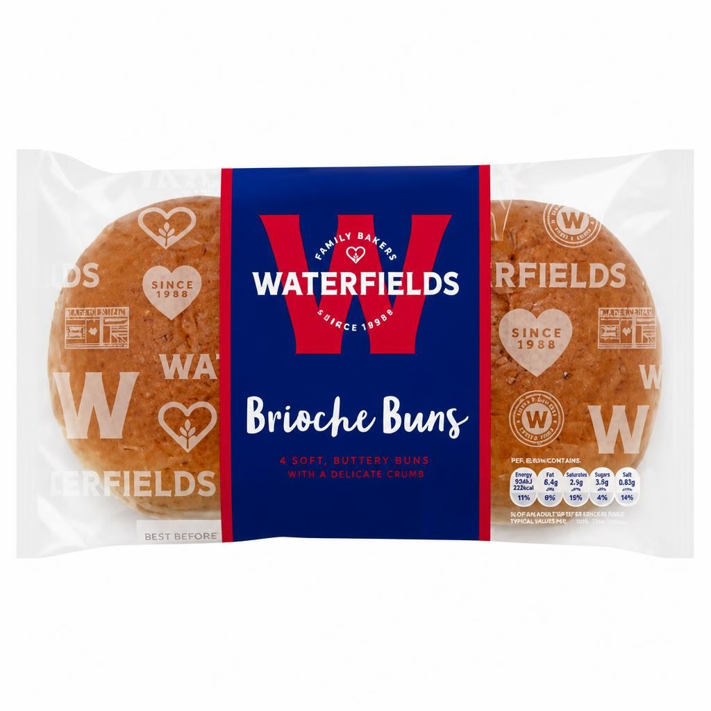 Waterfields 4 Brioche Buns
