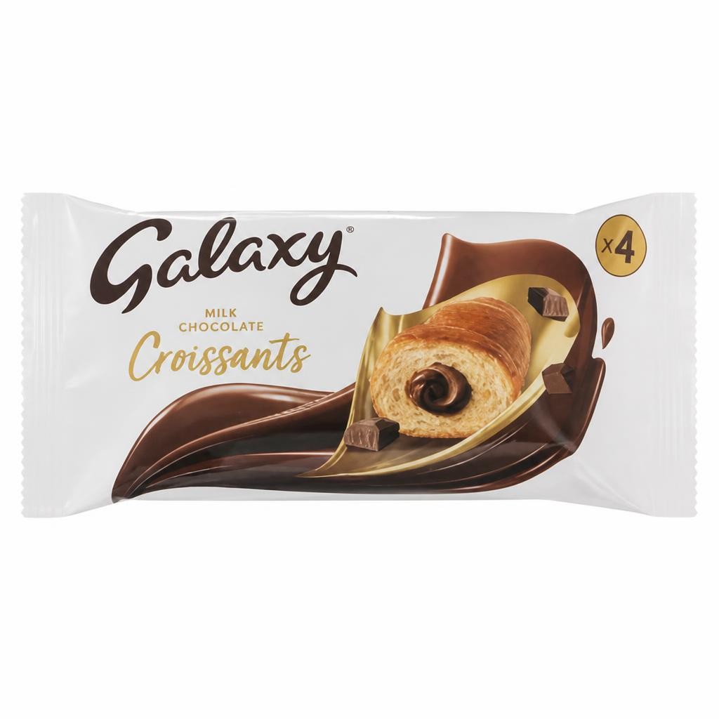 Galaxy Croissants with Chocolate Cream Filling 4 x 48g (192g)