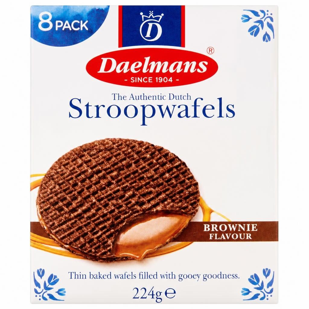 Daelmans Brownie Flavour 8 Stroopwafels 224g