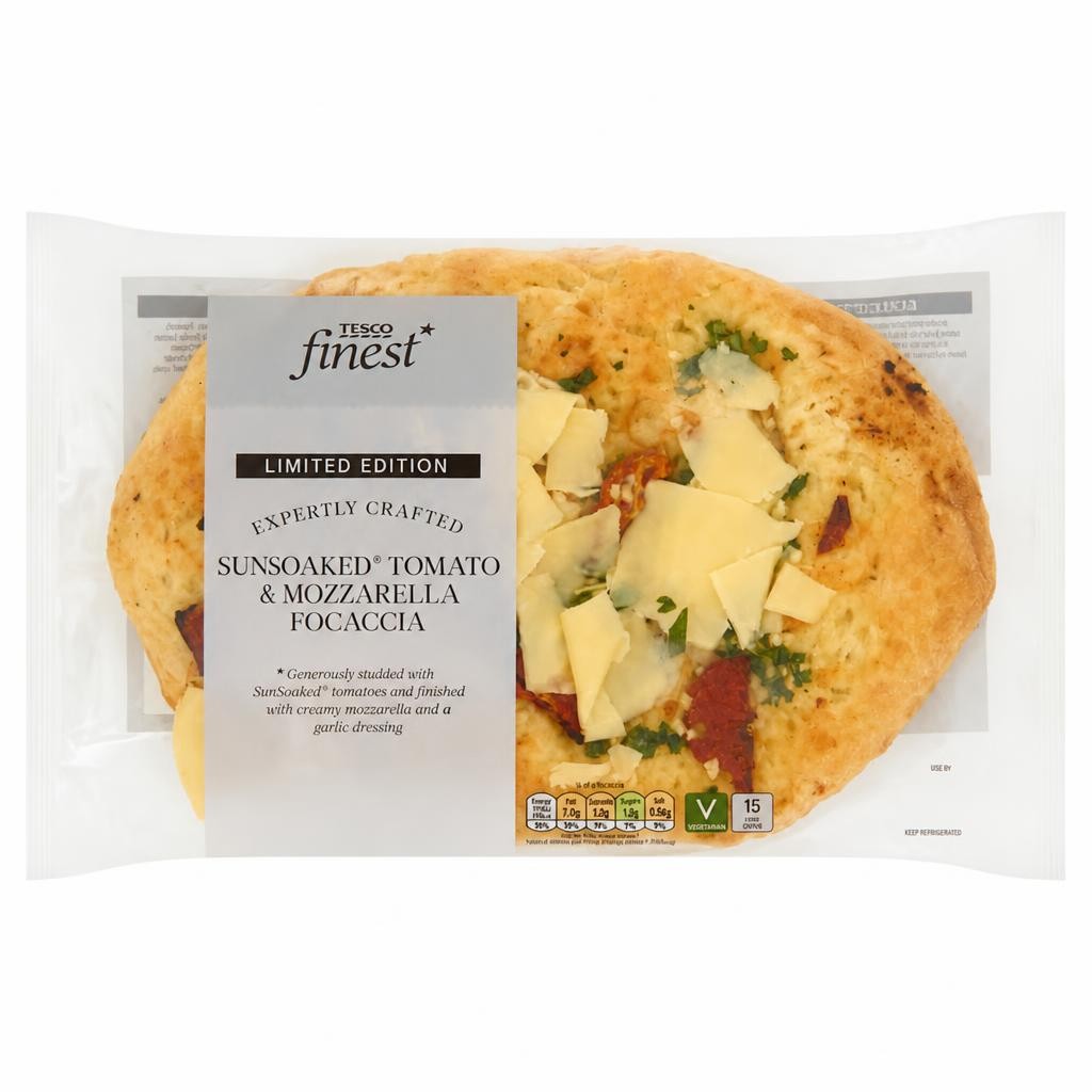 Tesco Finest Sun Soaked Tomato & Mozzarella Focaccia Limited Edition 325g