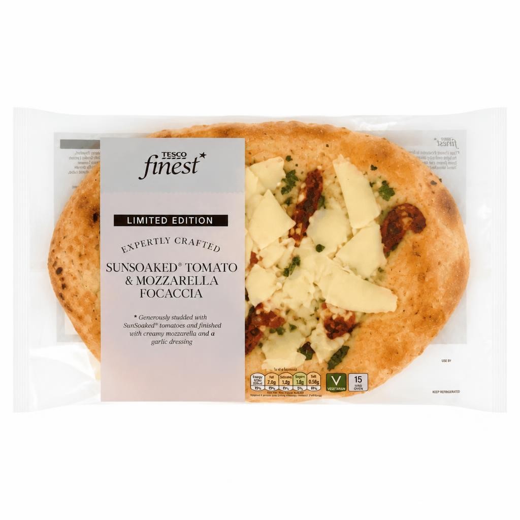Tesco Finest Sun Soaked Tomato & Mozzarella Focaccia Limited Edition 325g