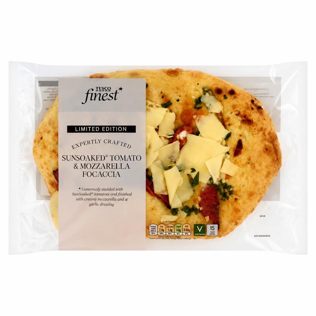 Tesco Finest Sun Soaked Tomato & Mozzarella Focaccia Limited Edition 325g
